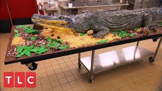 Making a 14-Foot Alligator Cake  Cake Boss