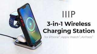 3-in-1 Wireless Charging Station for iPhone® Apple Watch® AirPods® - 44836