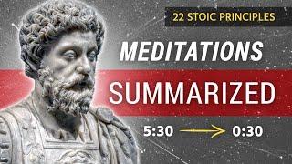 My Summary of The Meditations of Marcus Aurelius  22 Stoic Principles