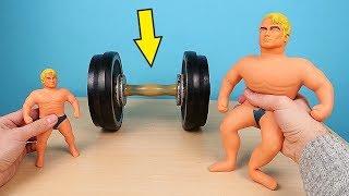 Большой Стретч Армстронг против Гантели 15 кг Big Stretch Armstrong alex boyko