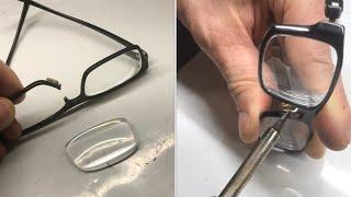 “fixing” BROKEN glasses made of plastic plastic welding better than glue