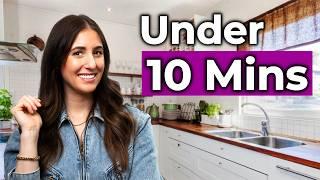 My Kitchen Cleaning Reset Under 10 Mins