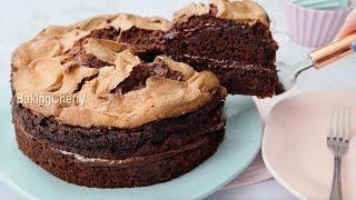 This Chocolate Cake is Baked along with the Topping