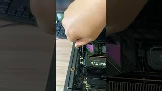 Как установить Asus RX 6650 XT на материнскую плату?