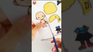 Toca Boca Karakter Çizimi  Toca Life Character Drawing #shorts #tocaboca #tocalifeworld #quietbook