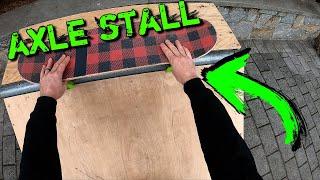 How To AXLE STALL - POV Skate Tutorial - Quarterpipe Trick