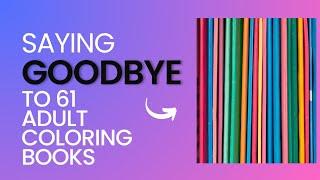 61 COLORING BOOKS  Destashing Adult Coloring Books I No Longer Want #coloring #coloringbook