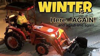 Conquering Adversity Staying Sane Multiple SHTF Moments with the Kubota & Land Pride Snow Pusher