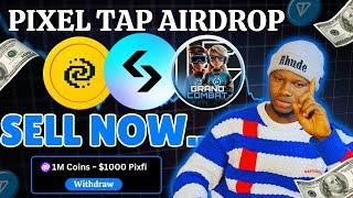 How to Withdraw PixelTap AirdropPixelverse Airdrop and Sell On Bitget   Grand Combat Review