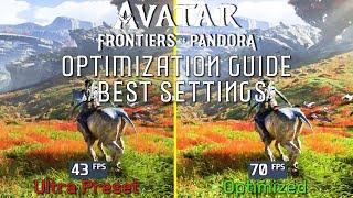 Avatar Frontiers of Pandora  OPTIMIZATION GUIDE  Every Setting Tested  Best Settings