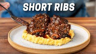 BETTER Braised Beef Short Ribs w. Creamy Polenta