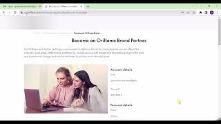 How to register as a new brand partner with Oriflame Full Tutorial