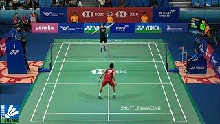 Lee Zii Jia Backhand Smash  Kento Momota vs Lee Zii Jia