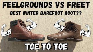 Feelgrounds Patrol Winter Vs Freet TundraBest Winter Barefoot Boot Toe to Toe Comparison