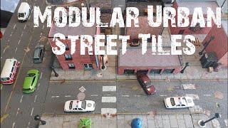 Modular Urban Street Tiles Great For Modern Skirmish Games Like Marvel Crisis Walking Dead Batman