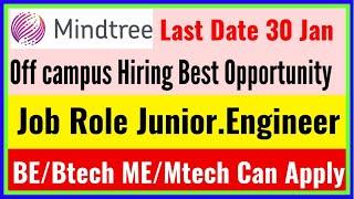 Mindtree Off Campus Hiring For Junior Engineer Apply Now