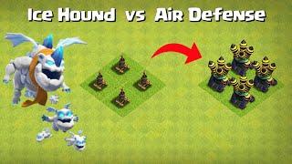 Every Level Air Defense vs Max Ice Hound - Clash of Clans