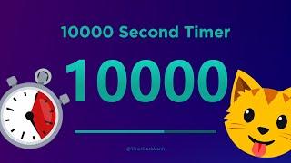 ⏱ 10000 Second Timer ⏱ Stopwatch with Alarm