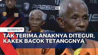 Tak Terima Anaknya Ditegur Kakek di Palembang Bacok Tetangga