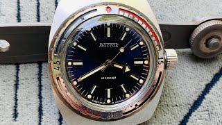 Collectible Watch VOSTOK 18 jewels 2209 amphibian Chistopol made in USSRWOSTOK Scuba Diving montre