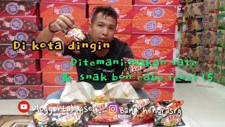 Di kota dingin di temanin makan sate dan snak  bon cebe level 15