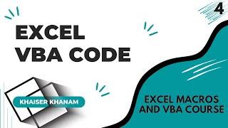 Cell Referencing in VBA  Microsoft Excel Macros and VBA Course #4