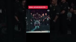 MMA KNOCKOUTS ANIME STYLE  #shorts