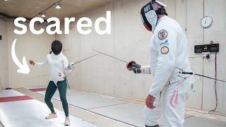 I challenged a master fencing champion to duel  *painful*