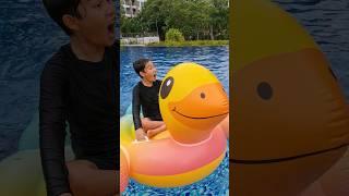 Big Bad Duck and Unlucky Girl At The Pool‼️  JJaiPan #Shorts #tiktok