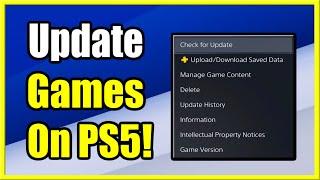 How to Update Games on PS5 Manually & Automatic Updates