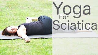 15 Minute Yoga For Sciatica and Back Pain Tight Hamstrings Class  Fightmaster Yoga Videos