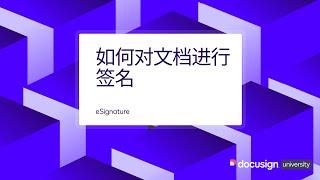 Docusign eSignature 如何对文档进行签名