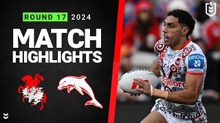 NRL 2024  Dragons v Dolphins  Match Highlights