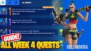 *ALL* WEEK 4 EPIC AND LEGENDARY QUESTS  Fortnite Chapter 2 Season 6