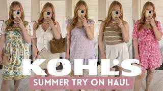 KOHLS SUMMER 2024 TRY ON HAUL  LC by Lauren Conrad Draper James and MORE  Kohls Clothing Haul