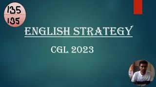 English Strategy for SSC CGL 2023  Score 125++ #ssc #cgl2023