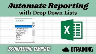 Automate Bookkeeping with Excel Drop Down Lists