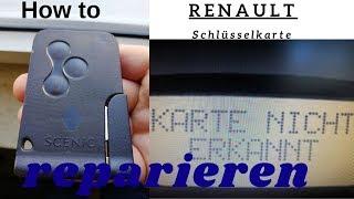 RENAULT Schlüsselkarte REPARIEREN Keycard repair