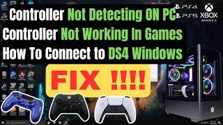 Controller Not Working On PC FIX & How To Connect Controller To DS4Windows #controllerfix#ds4windows
