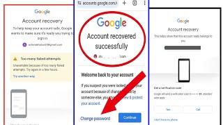 Gmail Account Recovery  How To Recover Gmail Password Without Recovery Email And Phone Number