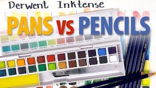 Derwent INKTENSE Pans vs Pencils - Do you need the Paint Pans if you have the Pencils?