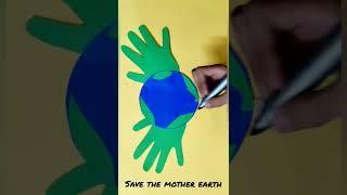 Save The Earth Craft # Earth day craft idea # easy craft # art and craft lab # shorts