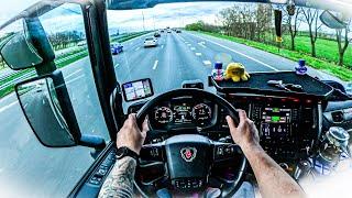 ASMR  POV Truck Driving Scania R500  Truck Driver Life 4k New Gopro