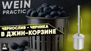 Wein Practic. 3 перегон с джин-корзиной. Чернослив - черника