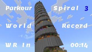 WR Minecraft Parkour Spiral 3 - Speedrun in 0014