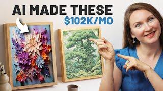 Make Wall Art Prints that SELL with AI to Earn Up to $102009 per Month