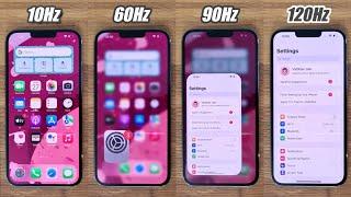 iPhone 13 Pro Max - 120Hz Screen Refresh Rate TEST