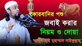 কুরবানীর পশু জবাই করার নিয়ম ও দোয়া। আব্দুল হাই মোহাম্মদ সাইফুল্লাহ। As-sunnah 24