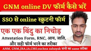 GNM online DV form कैसे भरें? gnm documents verification form online kaise bhare #gnmdv