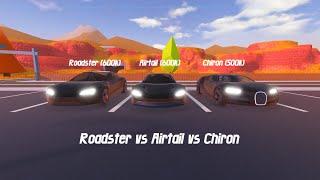 Roadster vs Airtail vs Chiron comparison